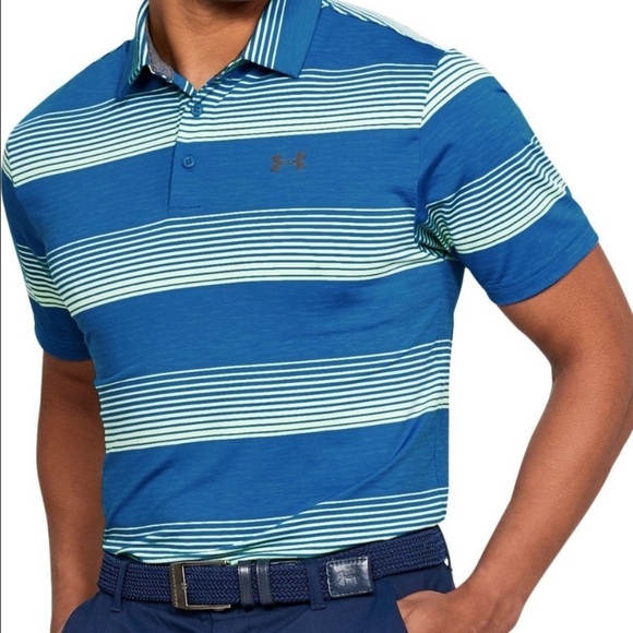 2/49$ Men's UNDER ARMOUR Playoff Short‎ Sleeve Polo size XL - Picture 1 of 9